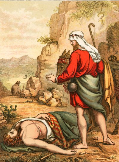 The Good Samaritan by English School